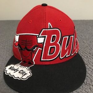 Chicago bulls snapback. All over graphic.